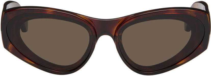Слънчеви очила Loewe Paula's Ibiza Goggle Cat-Eye Sunglasses Кафяво | LW40171UW6252E 192337236136