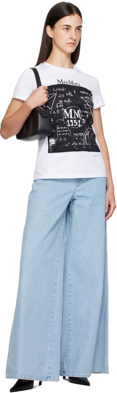 Тениска Max Mara Max Mara Colibri Graphic T-Shirt Бяло | 2511941062600, 3