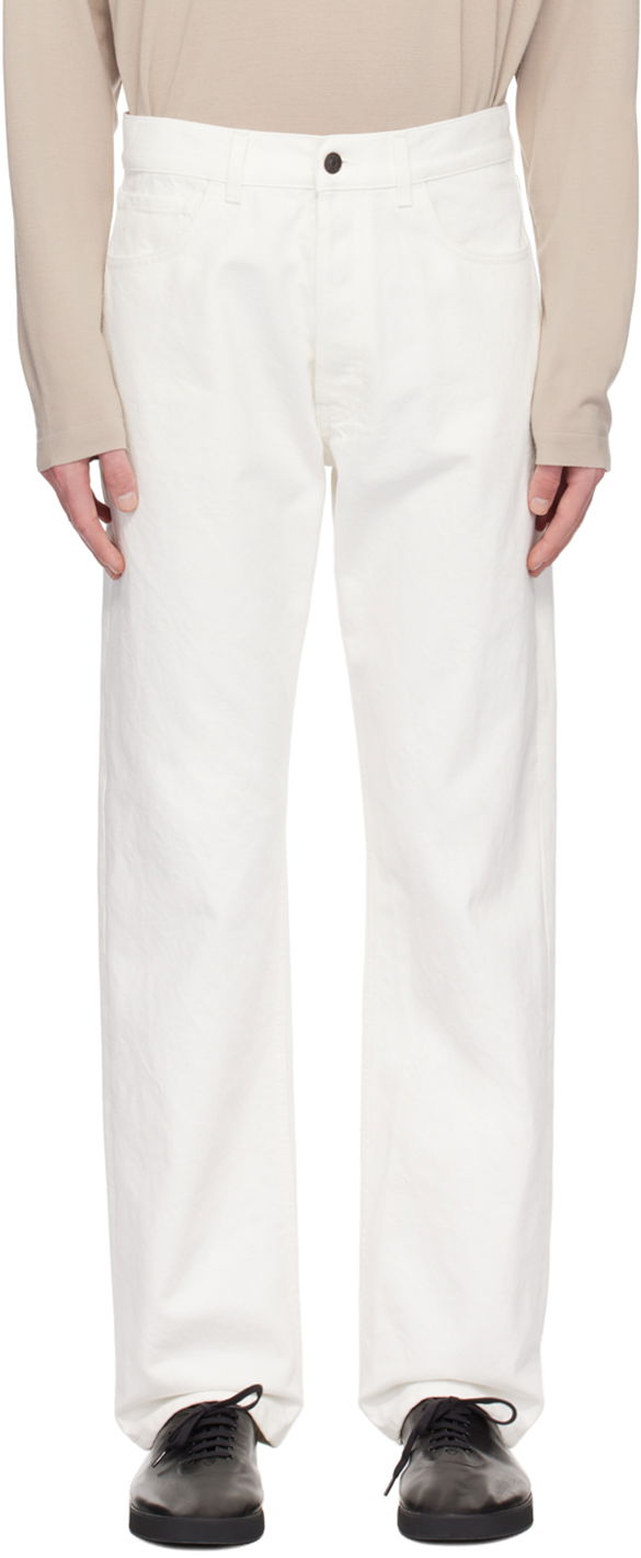 Дънки The Row Straight Leg Jeans Бяло | 604-W1493, 0