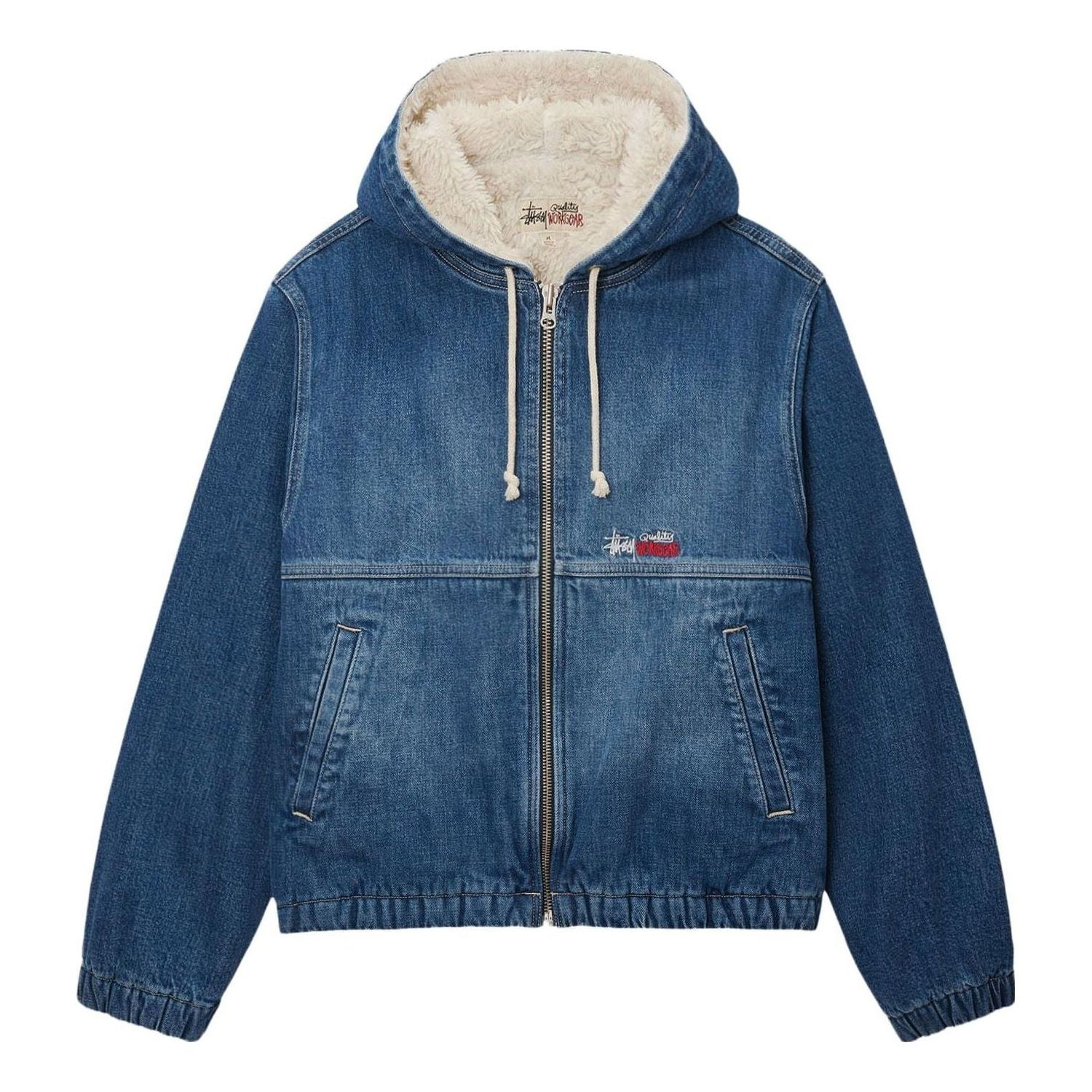 Яке Stüssy Stussy Sherpa Lined Denim Work Jacket Синьо | 115725, 0