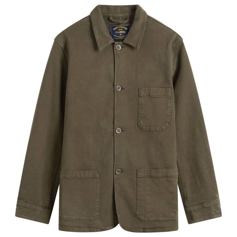 Яке Portuguese Flannel Flannel Labura Chore Jacket Зелено | AW25007-OLV