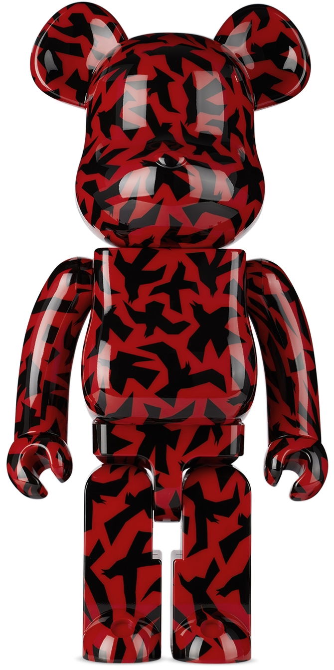Колекционерско Medicom Toy Black & Red The Birds 1000％ Bearbrick Червено | 4530956605579, 0