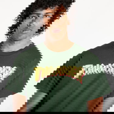 Тениска Thrasher Thrasher Stacked T-Shirt Зелено | 145687, 1