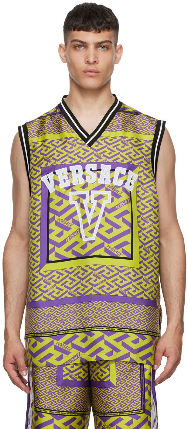 Фланелка Versace La Greca T-Shirt Жълто | 1004708 1A03544, 0