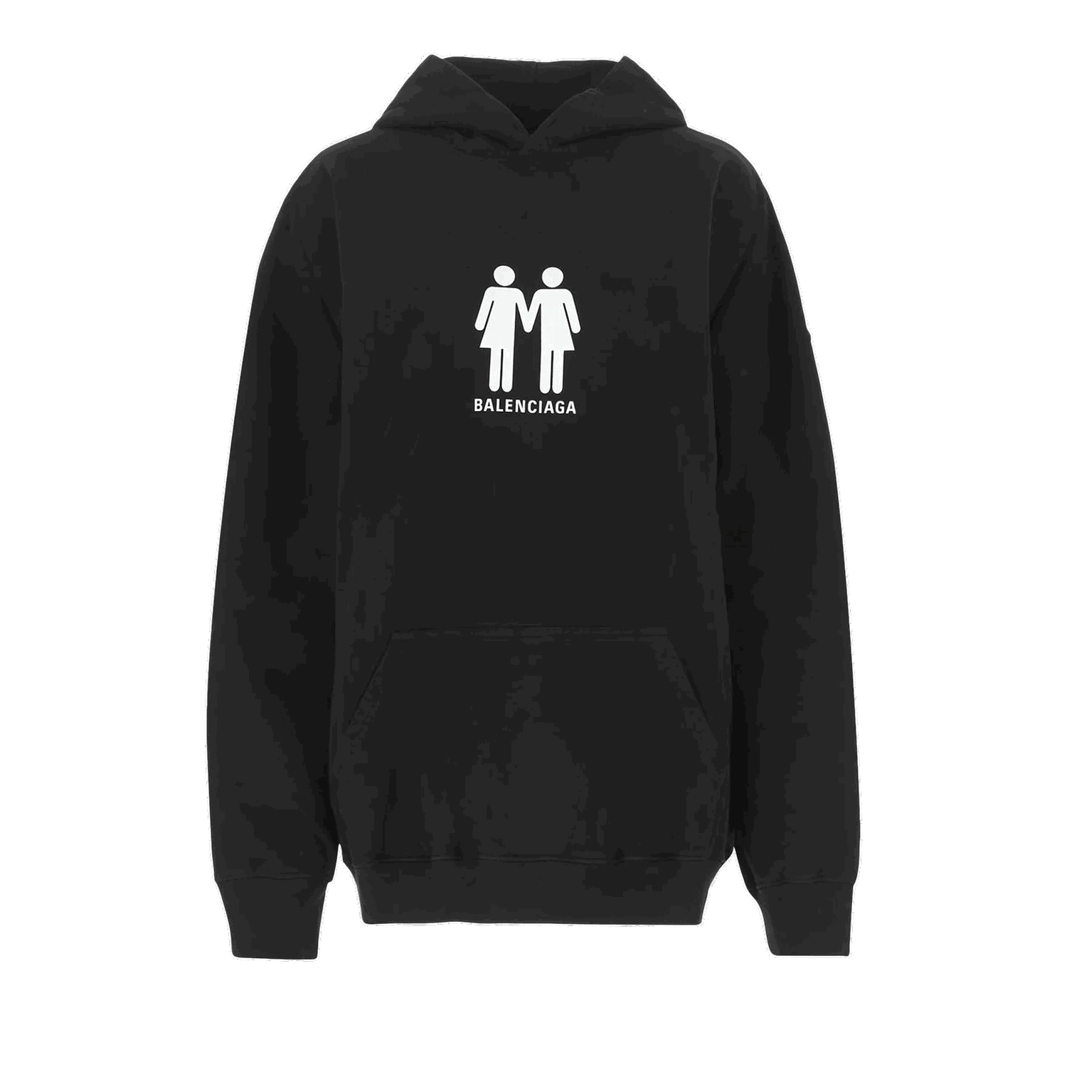 Суитчър Balenciaga Boxy Hoodie Черно | 651799 TMVO3 1070, 0