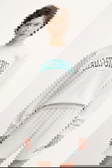 Суитчър Sporty & Rich Sporty & Rich California Crewneck Sweatshirt Сиво | ST071622501GY03, 4