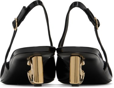 Кецове и обувки Dolce & Gabbana Dolce&Gabbana Patent Leather Slingback Heels Черно | CG0913 A1037, 1