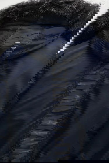 Яке бомбър Alpha Industries 45/P Hooded Custom Faux Fur Bomber Jacket Тъмно синьо | 113145, 4