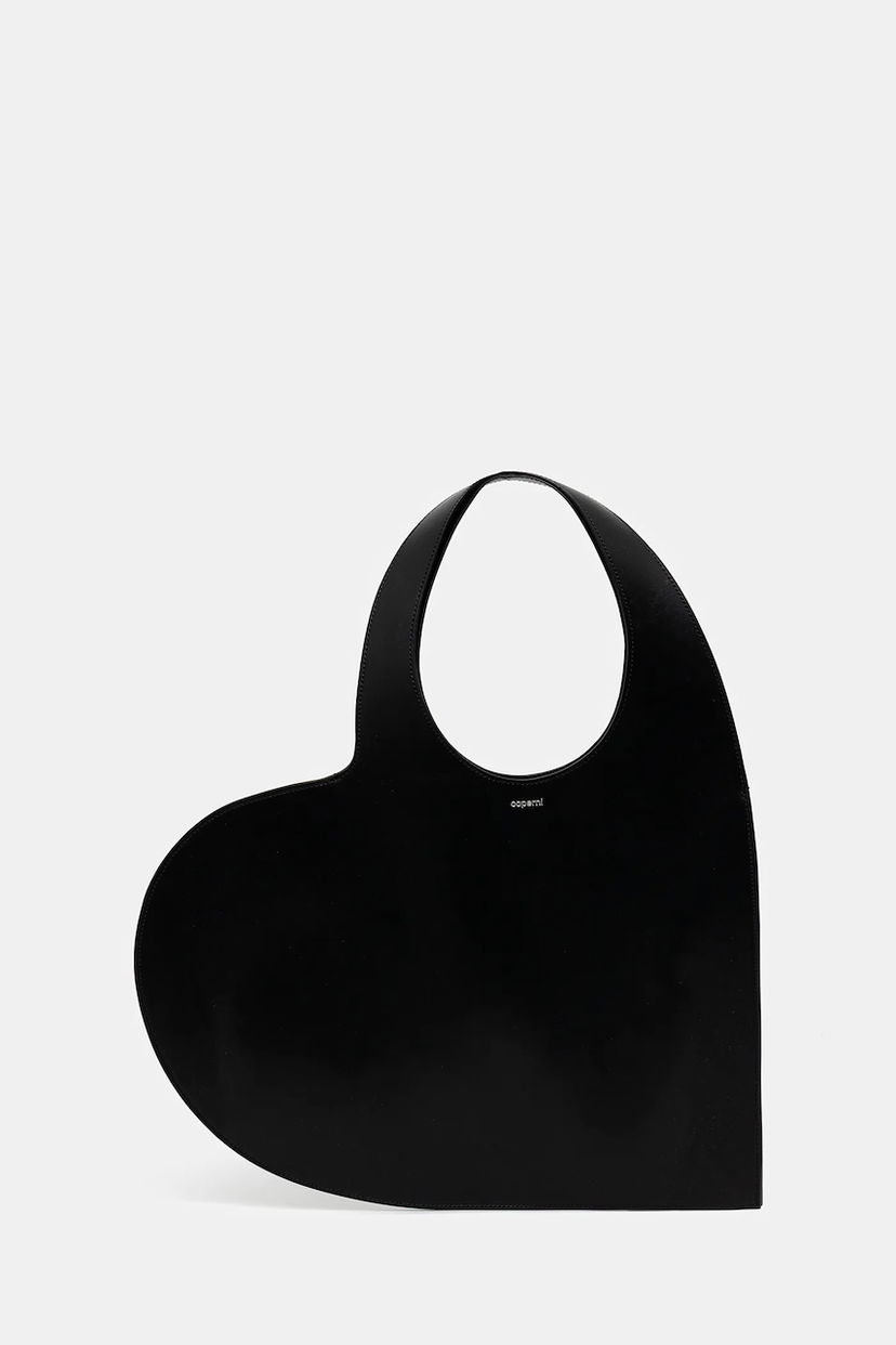Голяма пазарска чанта Coperni Coperni Double Heart Tote Bag Черно | COPBA113F6062