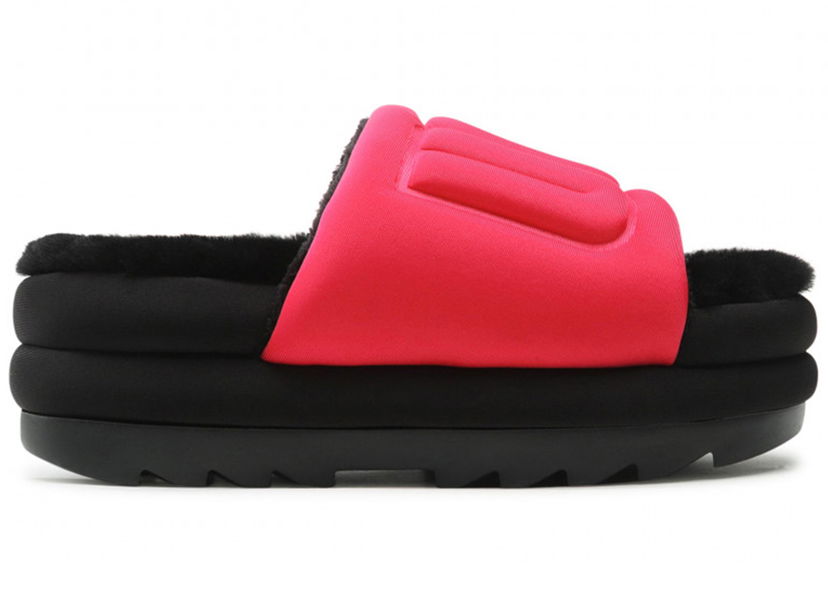 Облекло UGG Maxi Graphic Slide Radish Черно | 1131992-RHBL