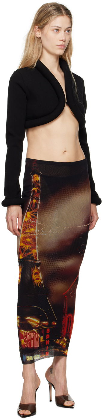 Пуловер Jean Paul Gaultier Jean Paul Gaultier 'The Knit 3D' Cropped Cardigan Черно | 24/30-F-CD010-M080-00, 3
