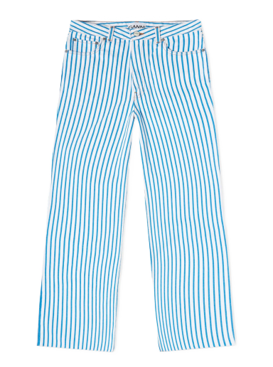 Дънки GANNI Stripe Denim Magny Синьо | J1270-151