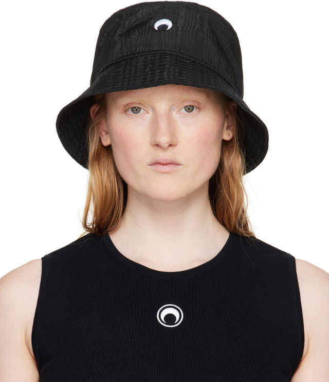 Regenerated Moire Bucket Hat