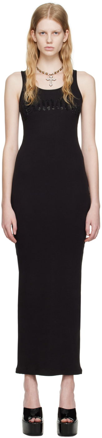 Потник Blumarine Crystal-Cut Maxi Dress Черно | P344A035A, 0