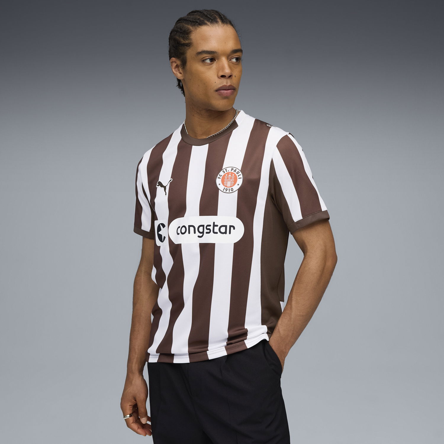Фланелка Puma FC St. Pauli 25/26 Home Jersey Кафяво | 783063_01, 1