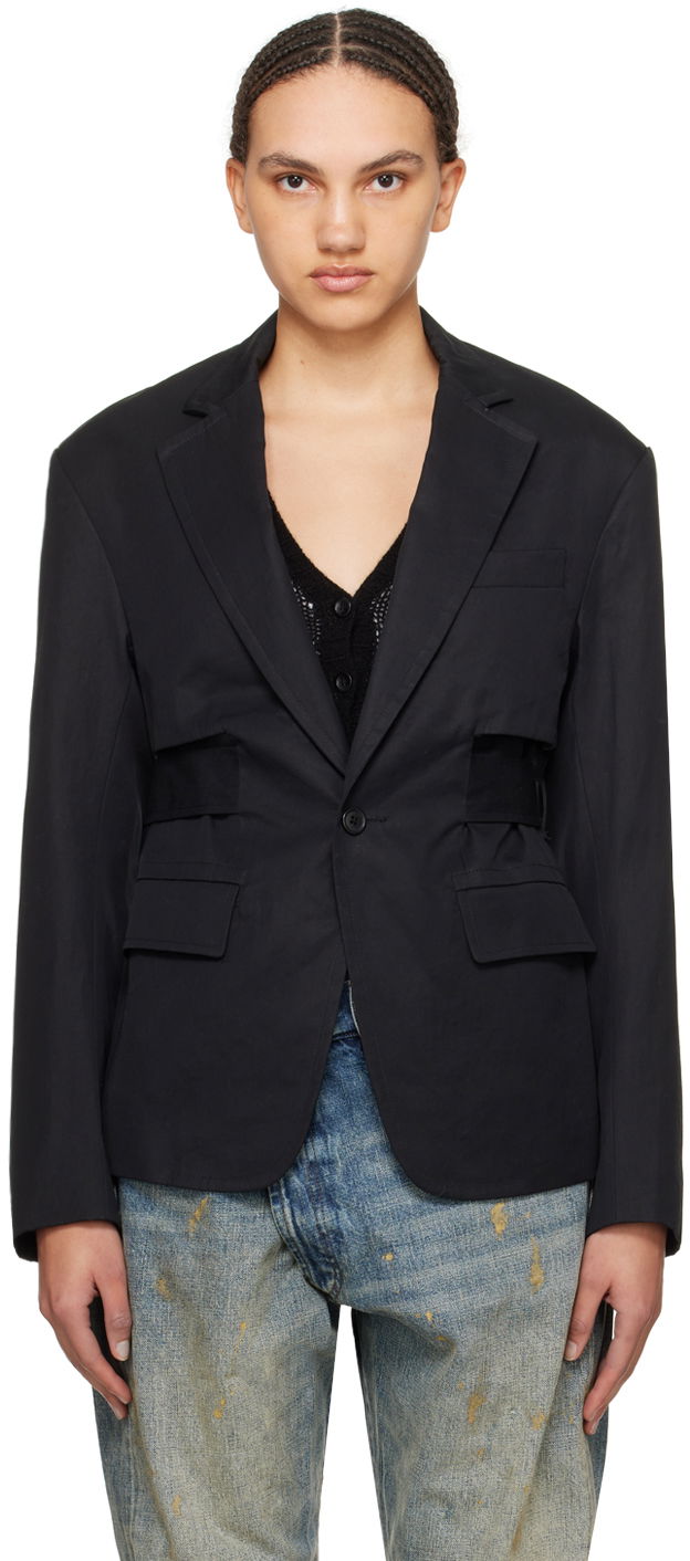 Яке R13 R13 Oversized Blazer Черно | R13WR244-R319B, 0