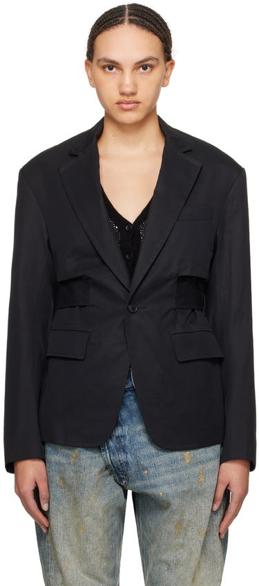 Яке R13 R13 Oversized Blazer Черно | R13WR244-R319B, 0
