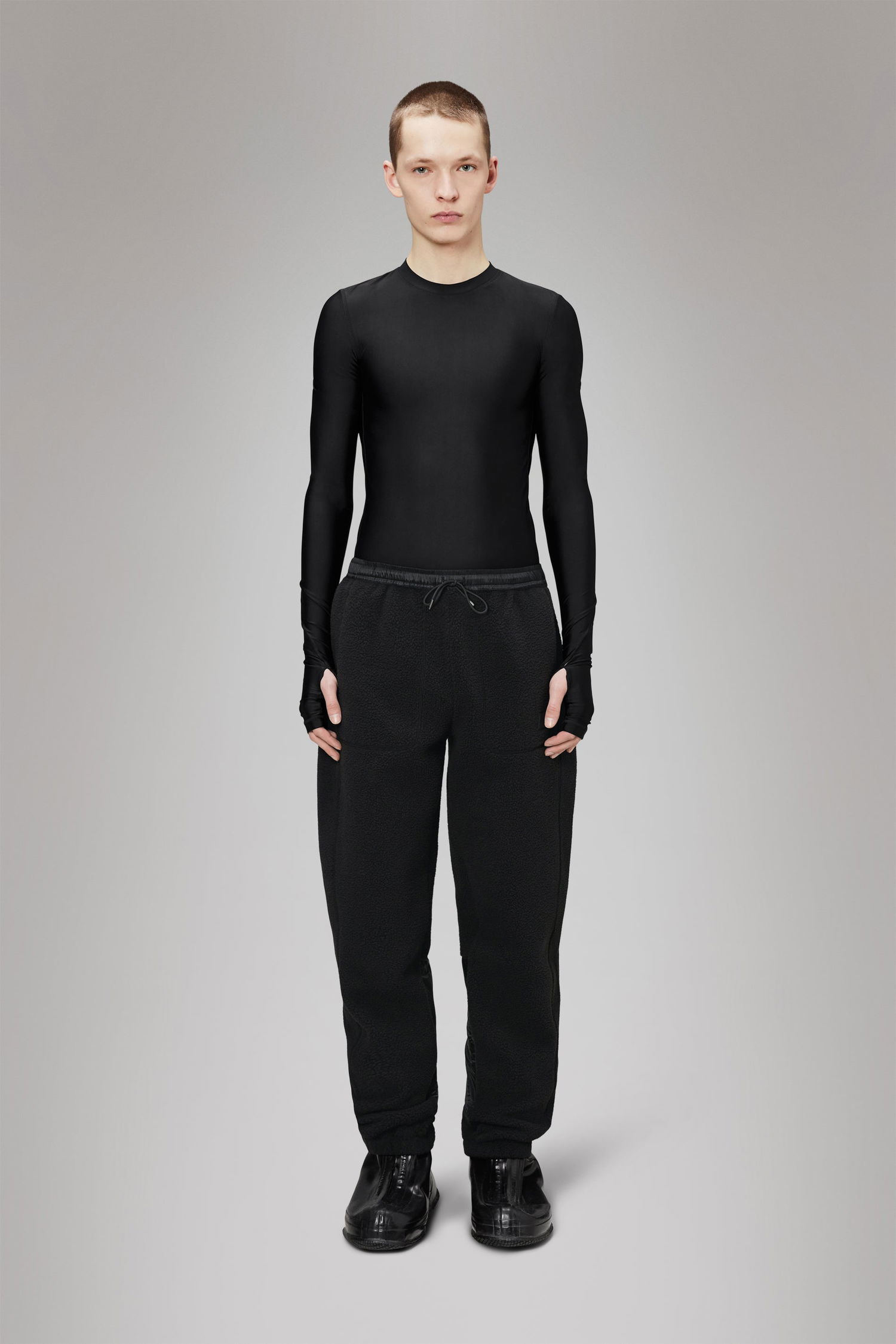Панталони Rains Fleece Pants Regular Черно | 19990\01, 1