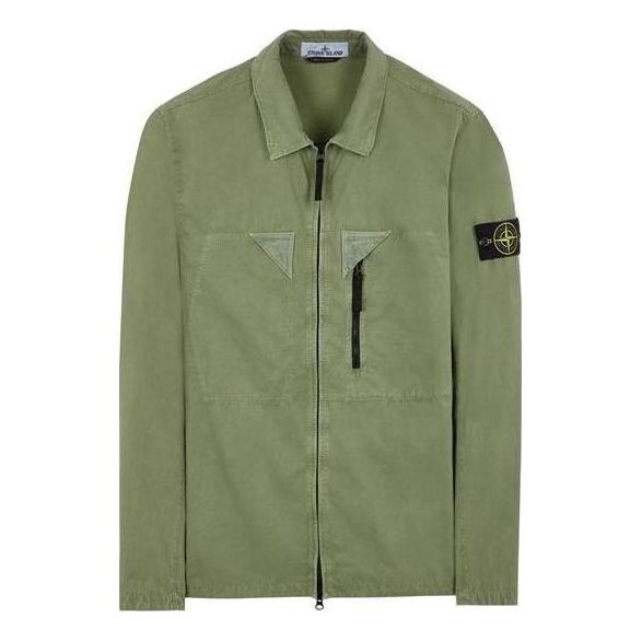 Риза Stone Island Dyed  Jacket Зелено | 7815106WN-V0155