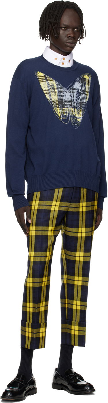 Пуловер Vivienne Westwood Vivienne Westwood Chaos Graphic Print Sweater Тъмно синьо | 38030056-Y001V-, 3