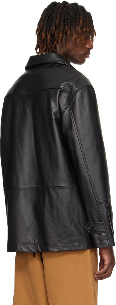 Палта Maison Margiela MM6 Maison Margiela Sports Leather Jacket Черно | SH0AM0045 M07005, 2