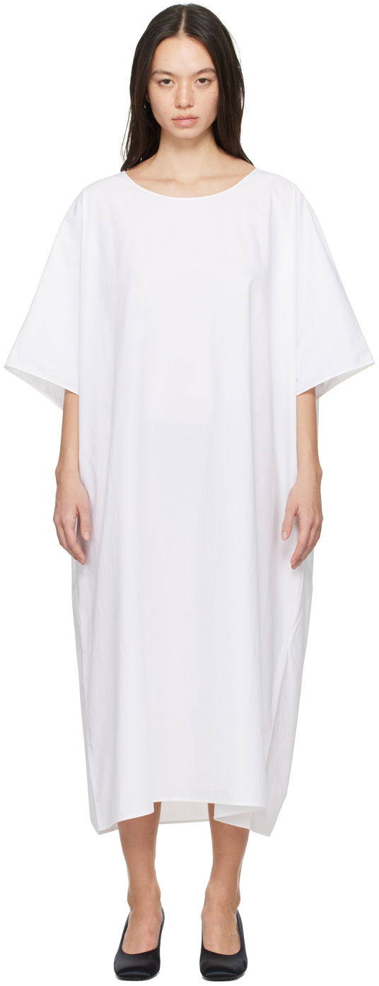 Pокля The Row Maxi Dress Бяло | 7883-W2517, 0