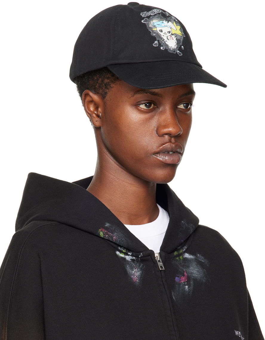 Шапка с козирка We11done Character Print Cap Черно | WD-AH0-24-402-U-BK, 1
