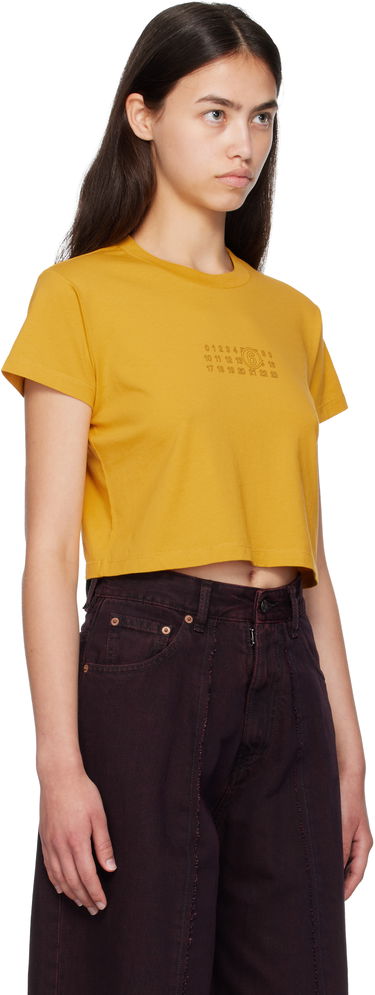 Съкратен топ Maison Margiela MM6 Maison Margiela Cropped T-Shirt Черно | S52GC0352 S24312, 4