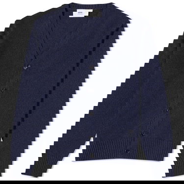 Пуловер AMI Tonal Heart Cashmere Cardigan Тъмно синьо | HKC127-005-430, 0