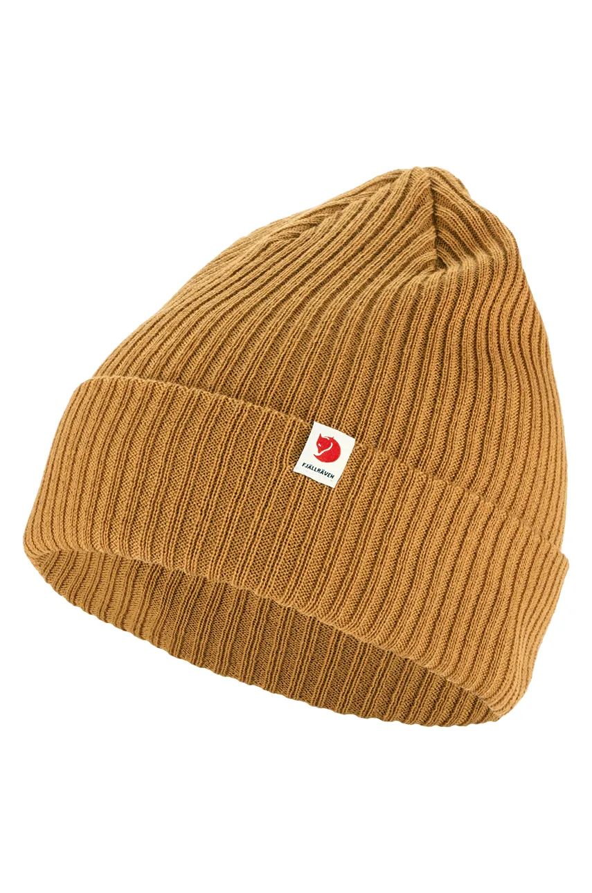 Шапка FJÄLLRÄVEN Beanie Fjallraven Rib Кафяво | F13100184.166, 1