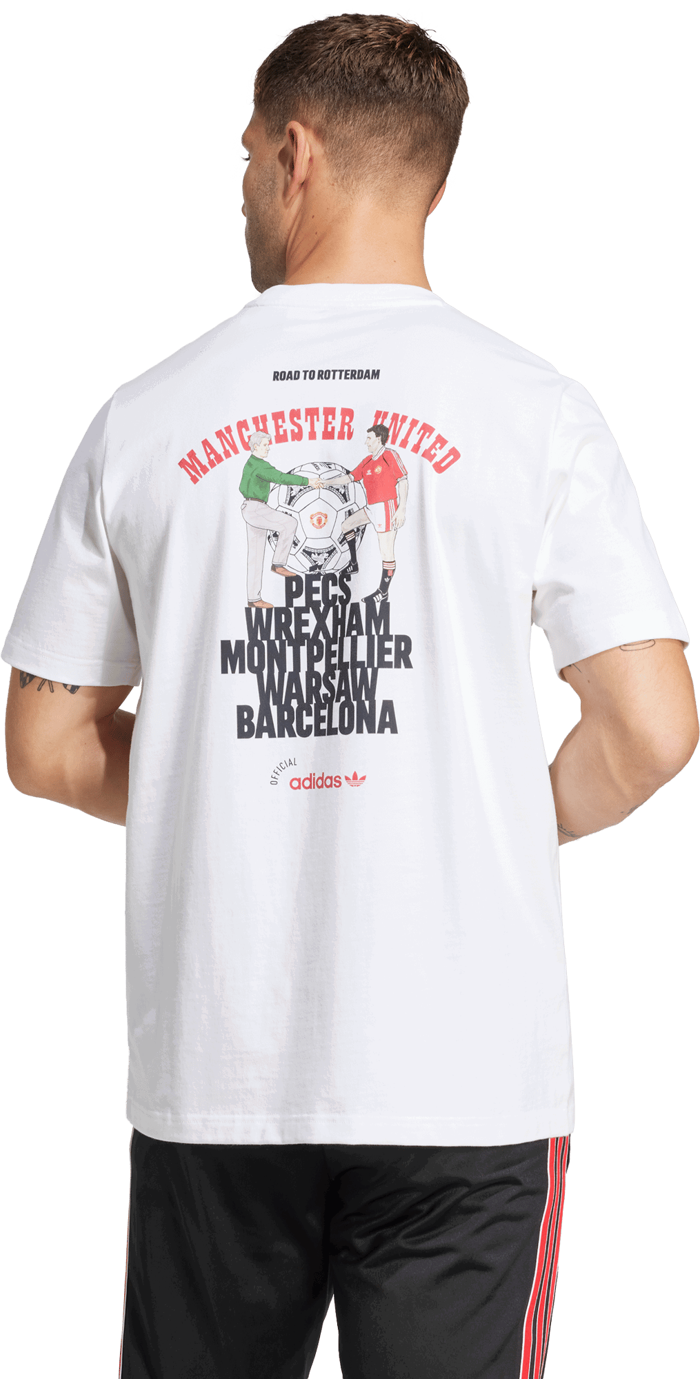 Тениска adidas Performance Manchester United '91 T-Shirt Бяло | JC9389, 1