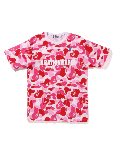 Тениска BAPE Big ABC Camo A Bathing Ape Tee Розово | 1I80-109-011