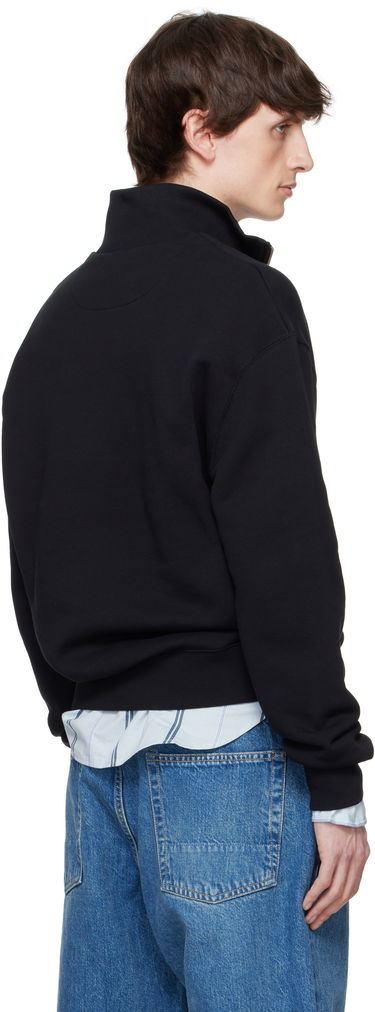 Суитчър MAISON KITSUNÉ Maison Kitsuné Varsity Half Zip Sweater Черно | OM00302KM0321, 2