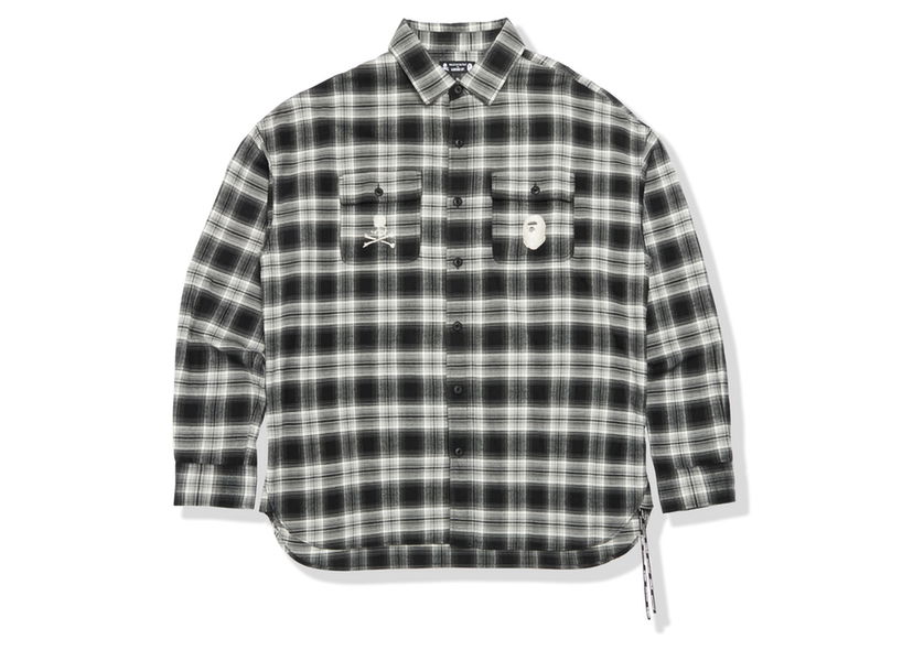 Риза BAPE BAPE x Mastermind 11th Anniversary Check Shirt Black Черно | MVBST131902MI