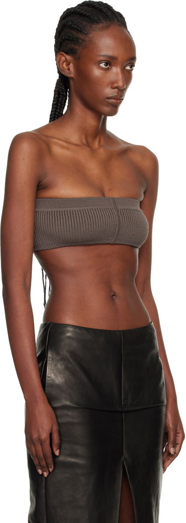 Съкратен топ Rick Owens Rick Owens Concordians Slim Bandeau Top Сиво | RO02E4673 KWVMH, 1