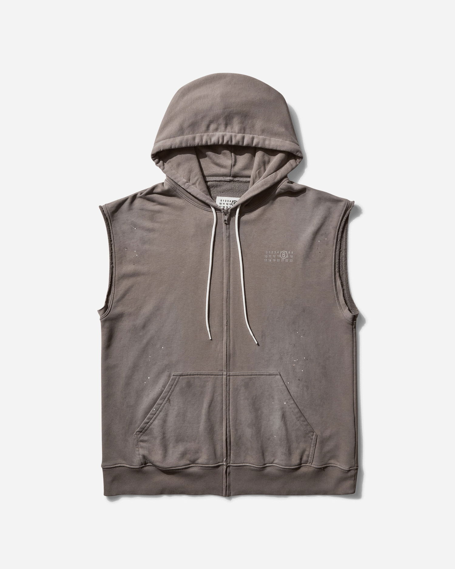 Суитчър Maison Margiela Sleeveless Zip-Up Hoodie Сиво | SH2HG0005 803, 0