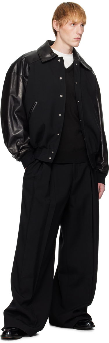 Яке бомбър Jil Sander Jil Sander Padded Leather Bomber Jacket Черно | J21SW0050_J40160, 3