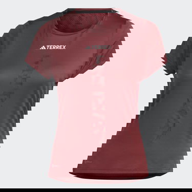Тениска adidas Performance Terrex Agravic Trail Running Tee Бургунди | HZ6262, 4