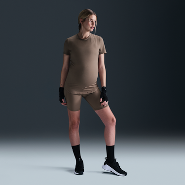 Комплект Nike Dri-FIT One Maternity Slim Short Sleeve T-Shirt Кафяво | FN5001-233, 2