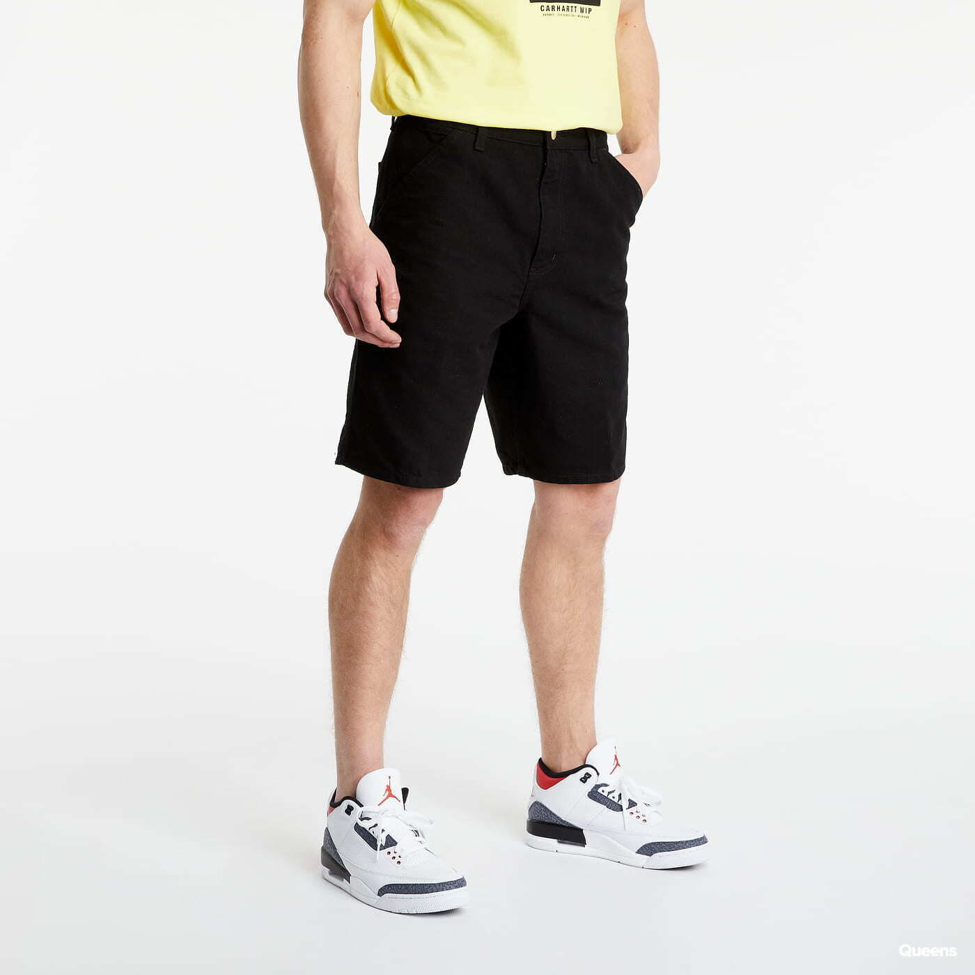 Къси панталони Carhartt WIP Single Knee Short Черно | I027942, 0