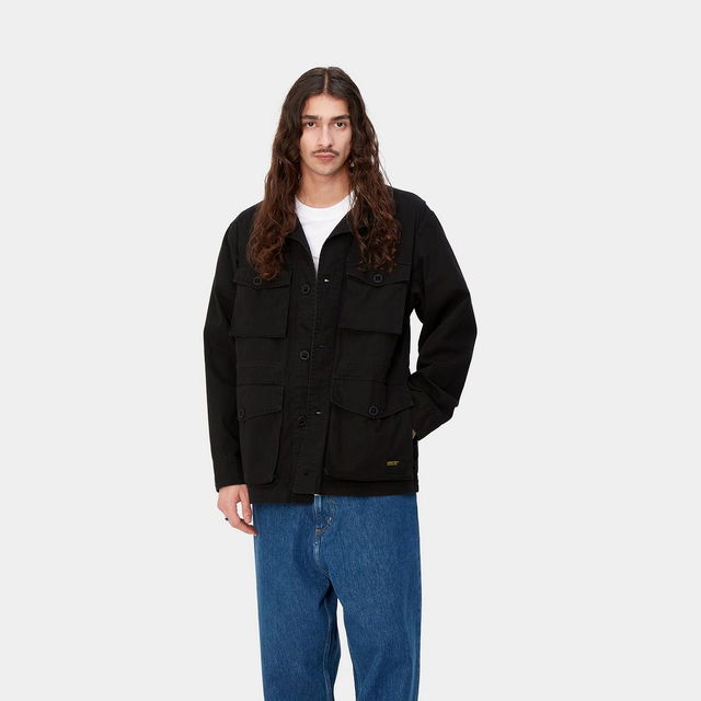 Unity Jacket Black heavy enzyme wash