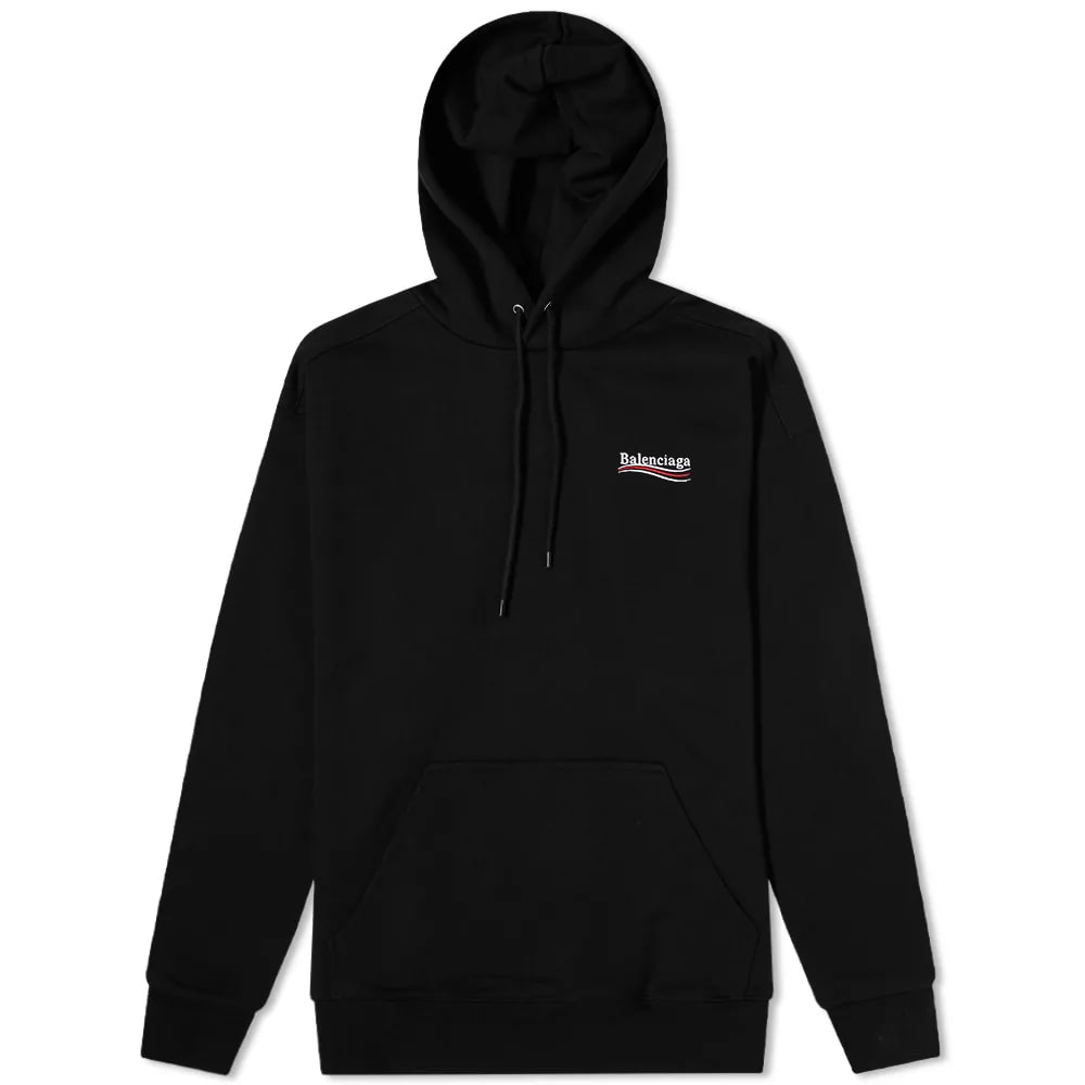 Суитчър Balenciaga Political Campaign Logo Popover Hoody Черно | 600583-TKVI9-1070, 0