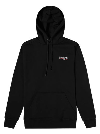 Суитчър Balenciaga Political Campaign Logo Popover Hoody Черно | 600583-TKVI9-1070
