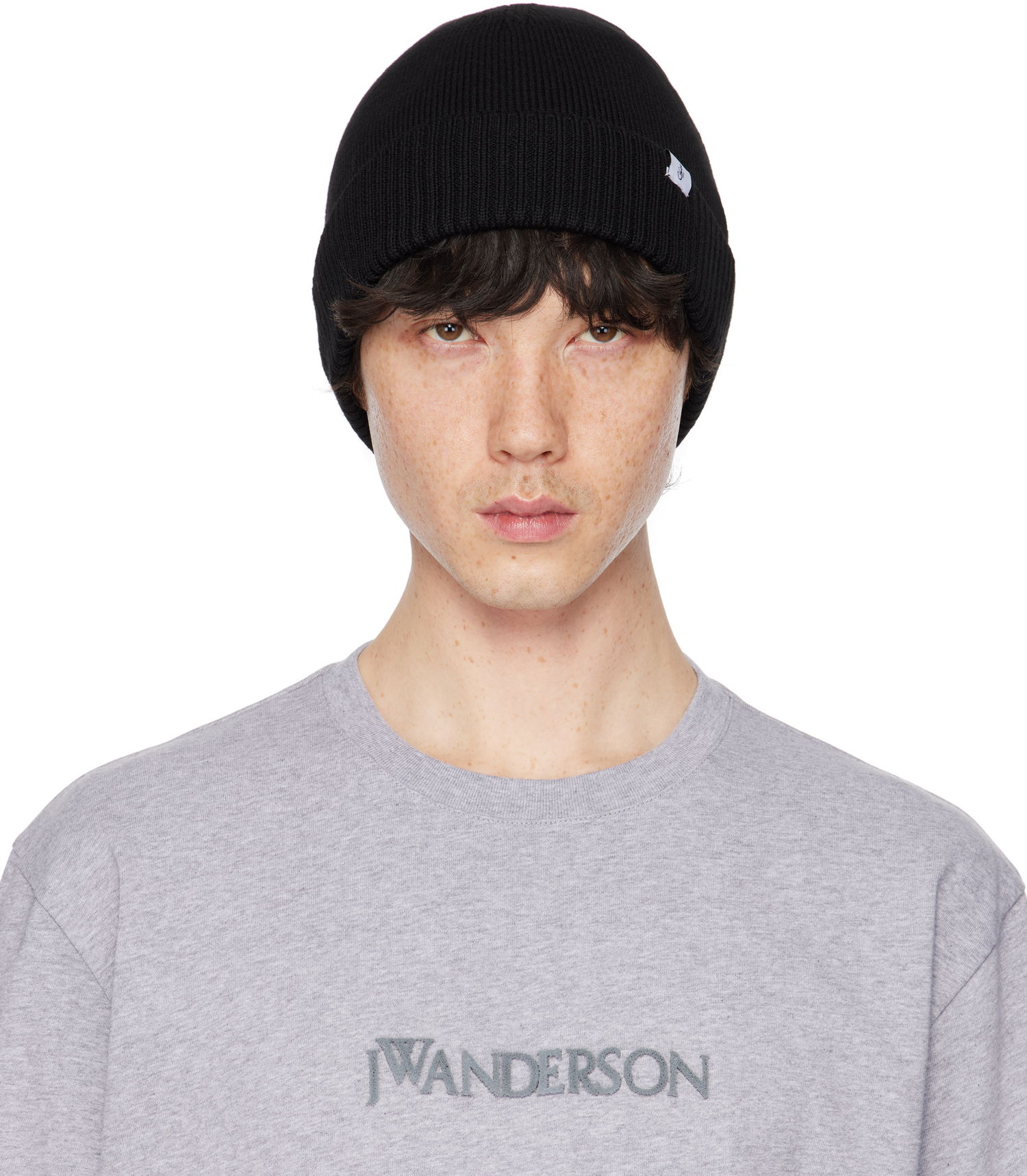 Шапка JW Anderson JW Anderson Knitted Beanie Черно | KW1370-YN0008, 0