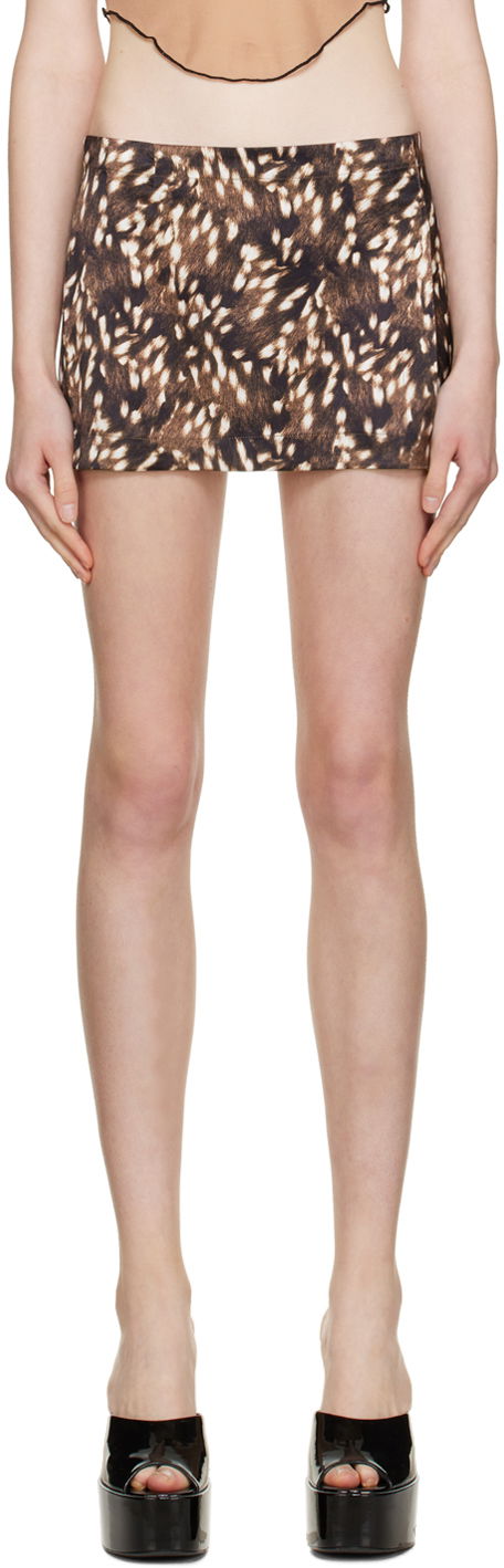 Пола Miaou Miaou Micro Miniskirt Кафяво | 4012SS1BMB, 0