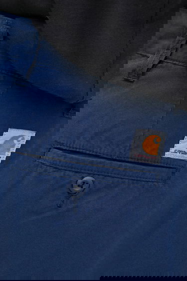 Панталони Carhartt WIP Calder Simple Cotton Wide-Leg Pant Синьо | I033128.E7GD, 3