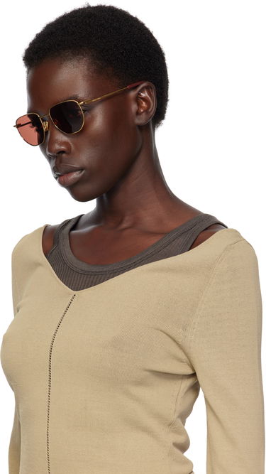 Слънчеви очила Bottega Veneta Bottega Veneta Split Metal Sunglasses Кафяво | BV1301S-006, 3