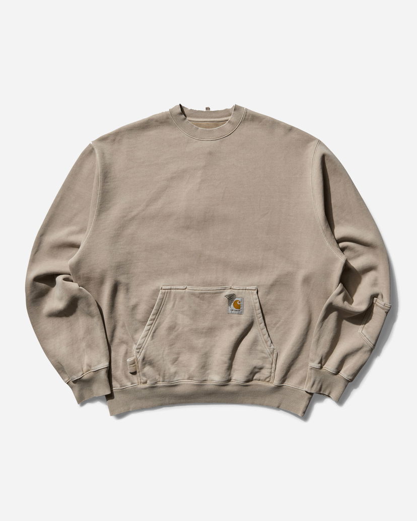 Суитчър Carhartt WIP Pigment Dyed Sweatshirt Бежово | A242061 2YPPG