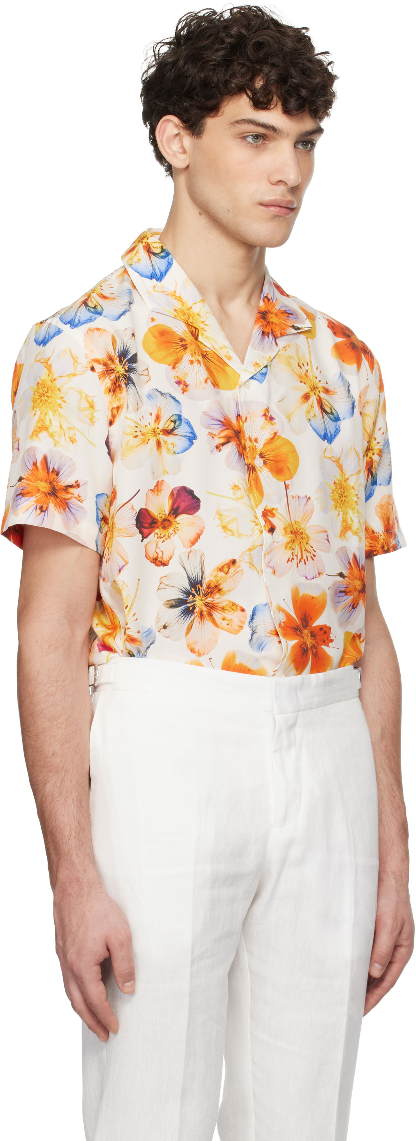Риза Orlebar Brown Orlebar Brown Hibbert Floral Print Shirt Многоцветен | 280065, 1