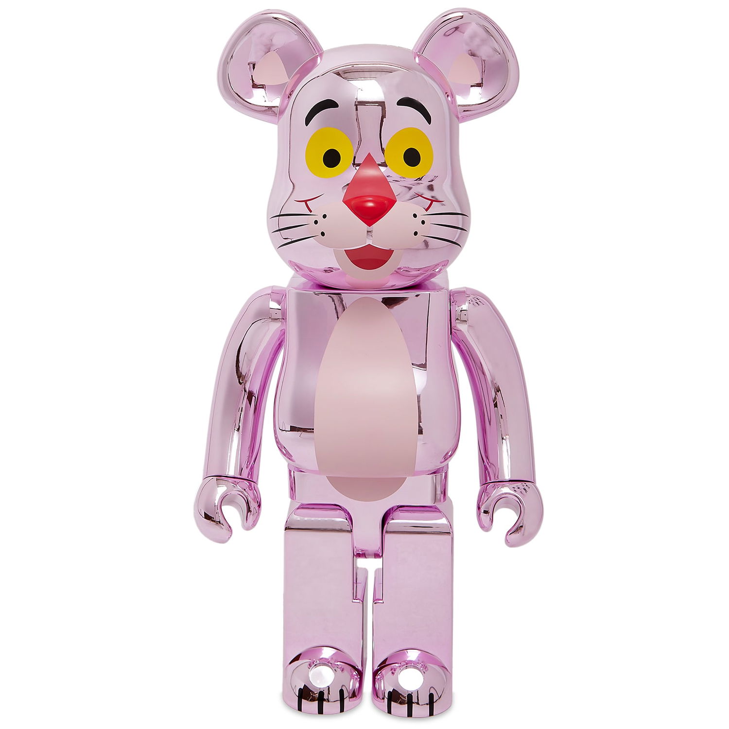 Колекционерско Medicom Toy Be@rbrick Pink Panther Chrome in Pink 1000% Розово | 4530956604824, 0